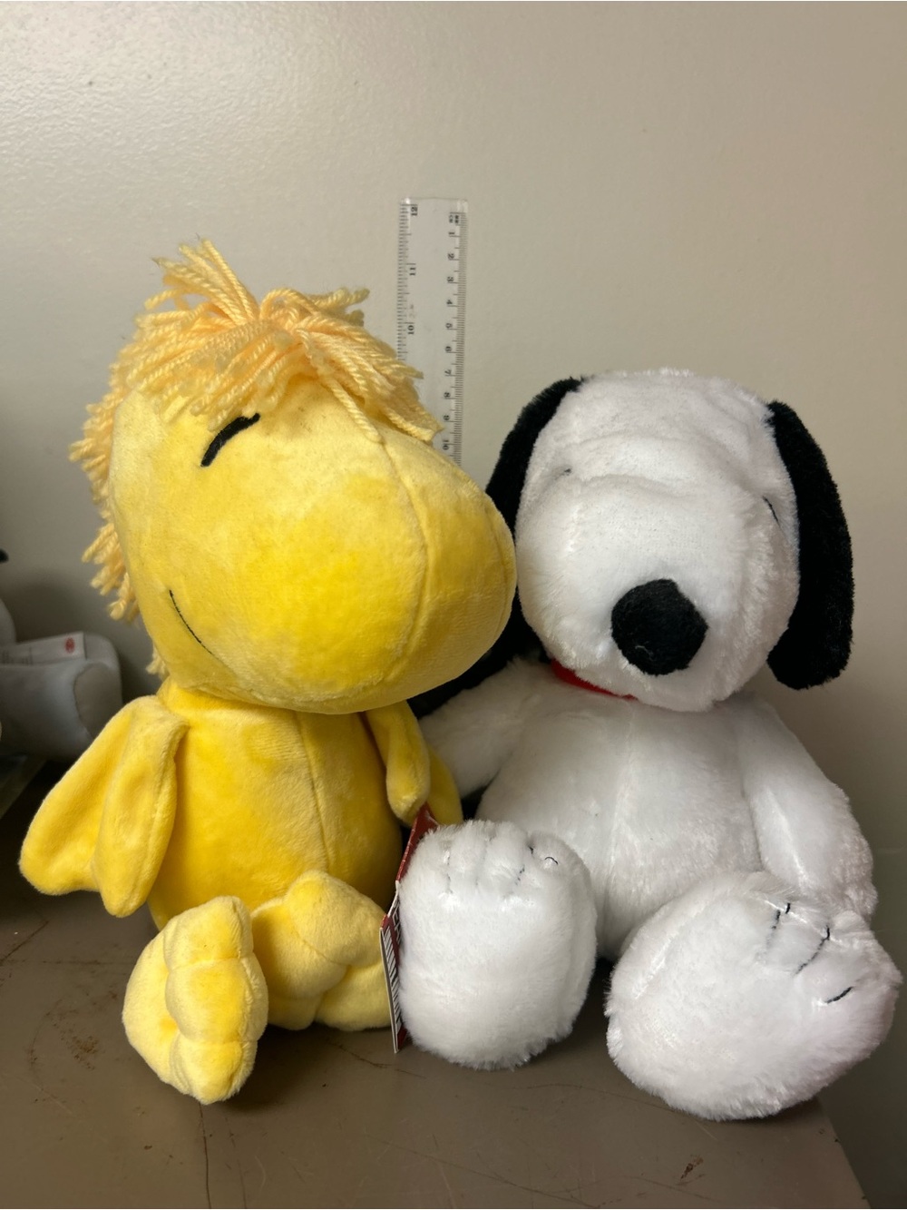 Kohl's Yellow Woodstock & White Snoopy Peanuts Plush Duo